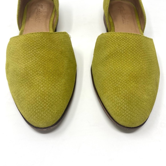 Madewell The Marisa D’Orsay Embossed Suede Flat - Size 7 - Picture 4 of 9